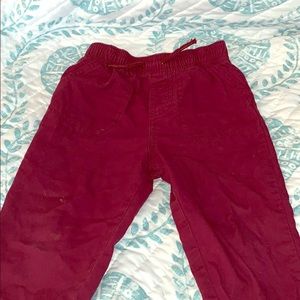 Boys Red Pants